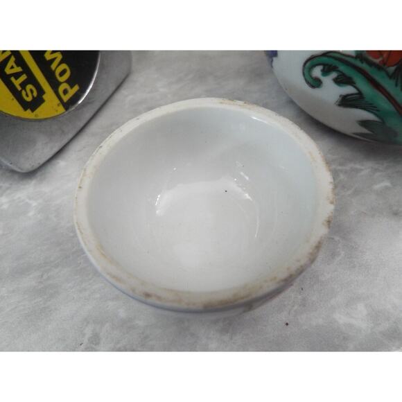 Vintage Floral Hand Painted Porcelain Small Ginger Jar Macau 4.5" - Picture 6 of 8